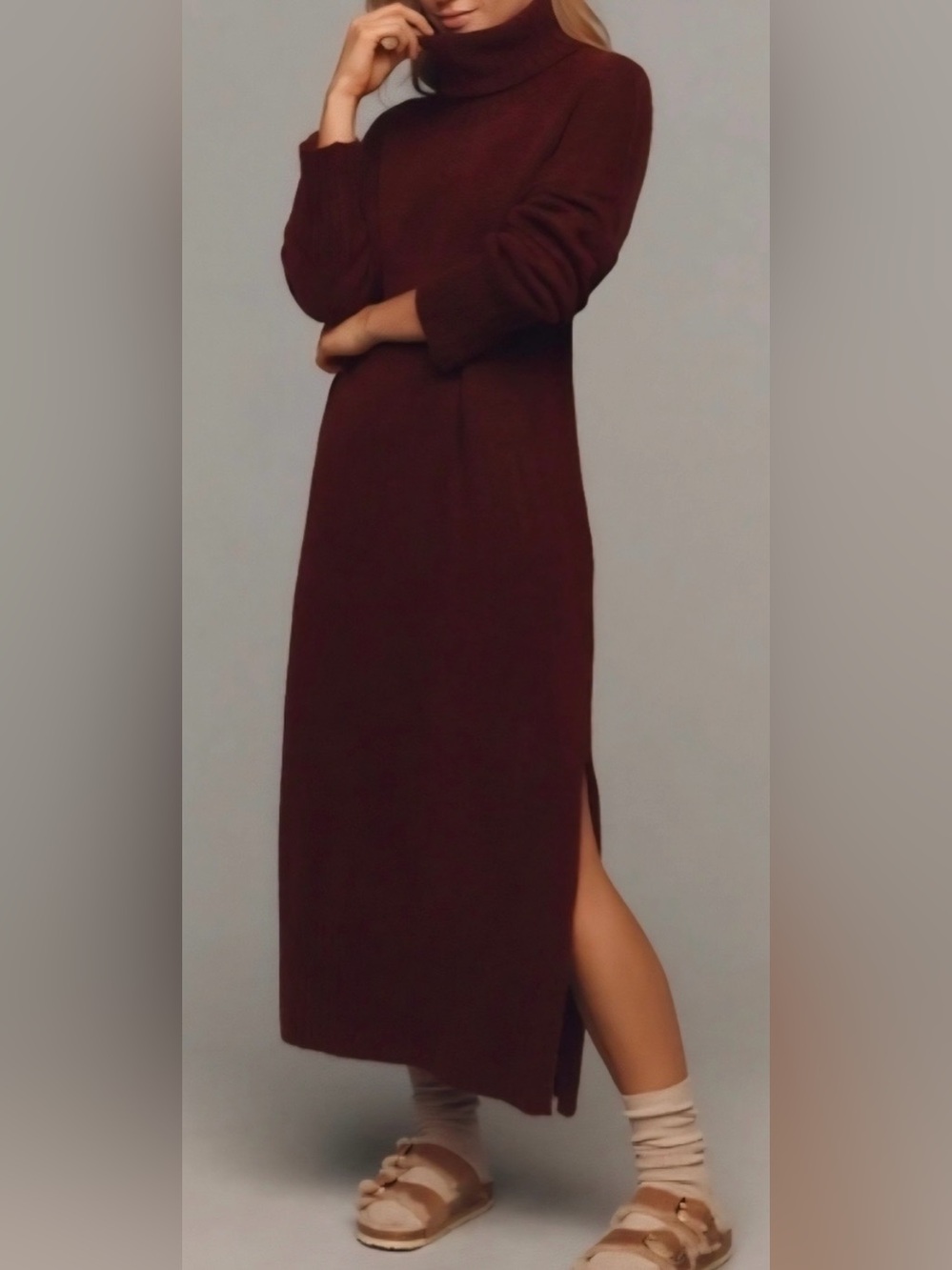 Anthropologie Daily Practice dress Maroon. Size M